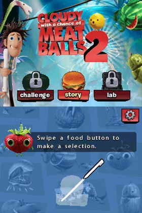 Cloudy with a Chance of Meatballs 2 (USA) screen shot title